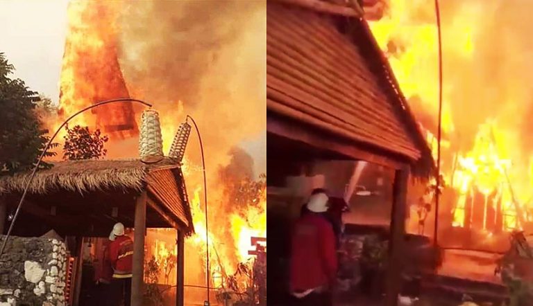 Vila Karangasem, Bali Kebakaran Hebat 19 Turis Asing Dievakuasi!